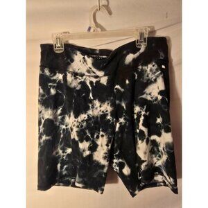 Tommy Hilfiger Womens Plus Size 2X Bike Shorts Gray Tie Dye Workout